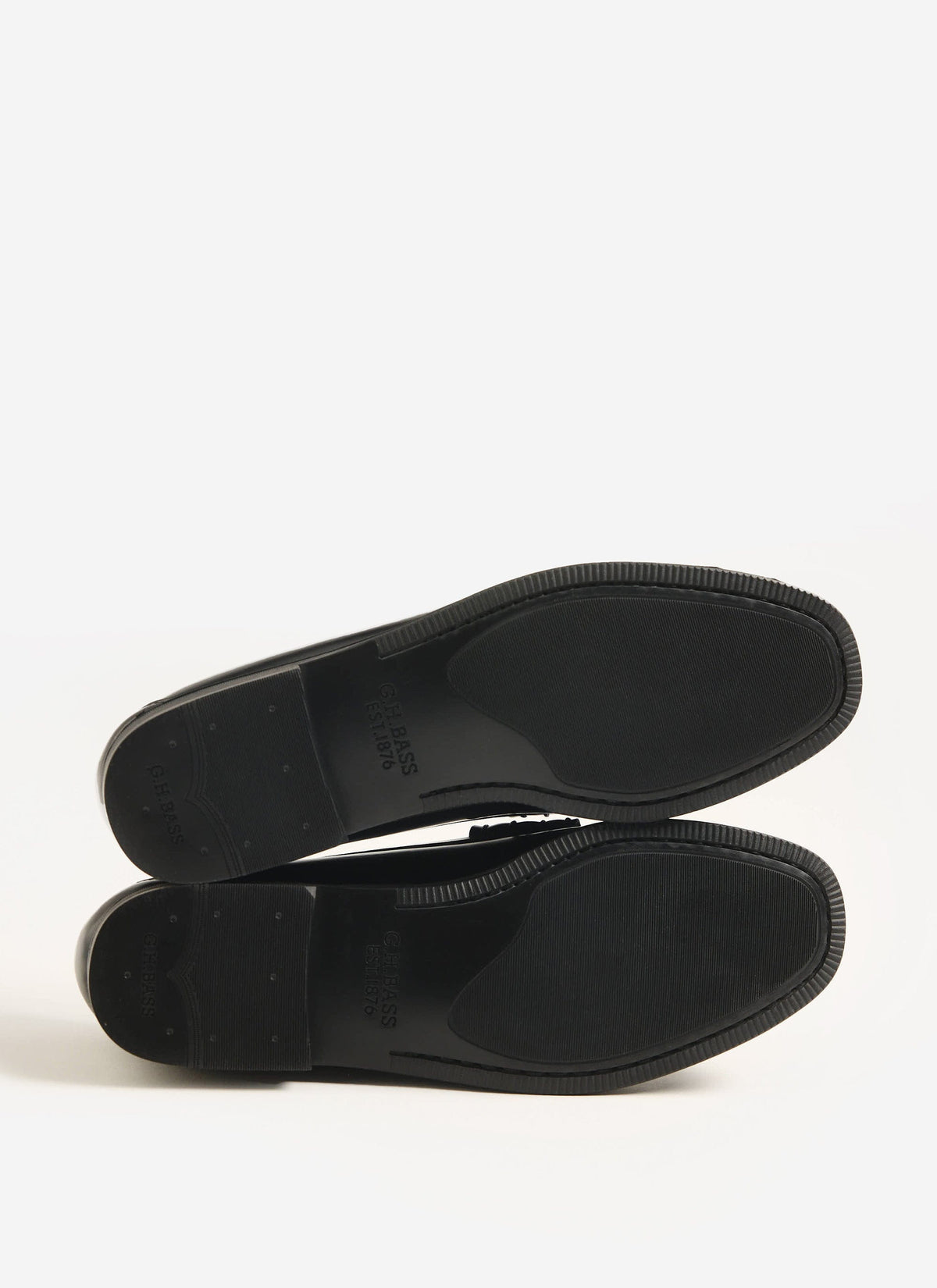 Men's G.H. Bass Weejuns Penny Loafers - Leather - Black | Percival