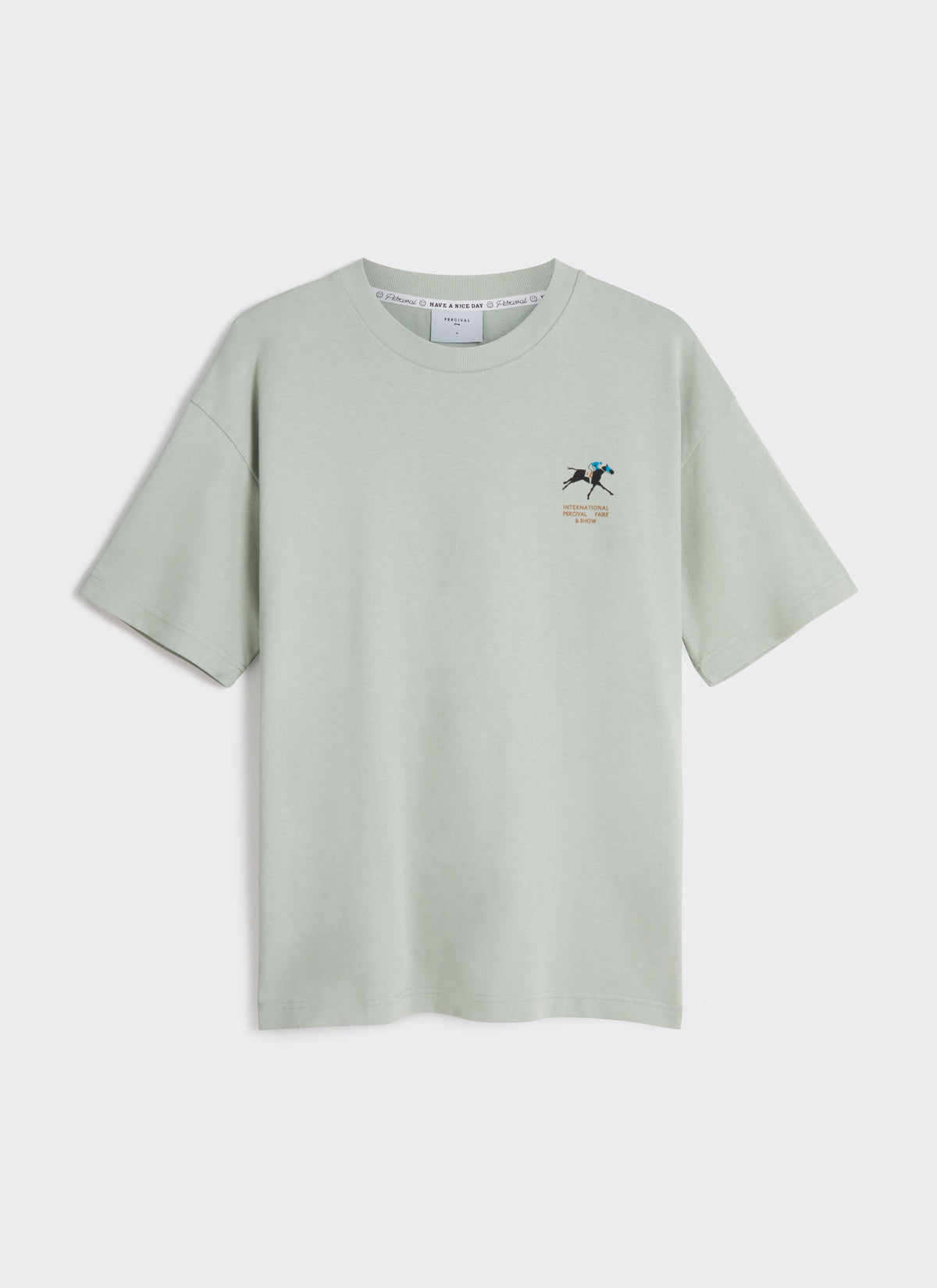 Men's Oversized T Shirt - Fair & Show - Cotton - Sage | Percival