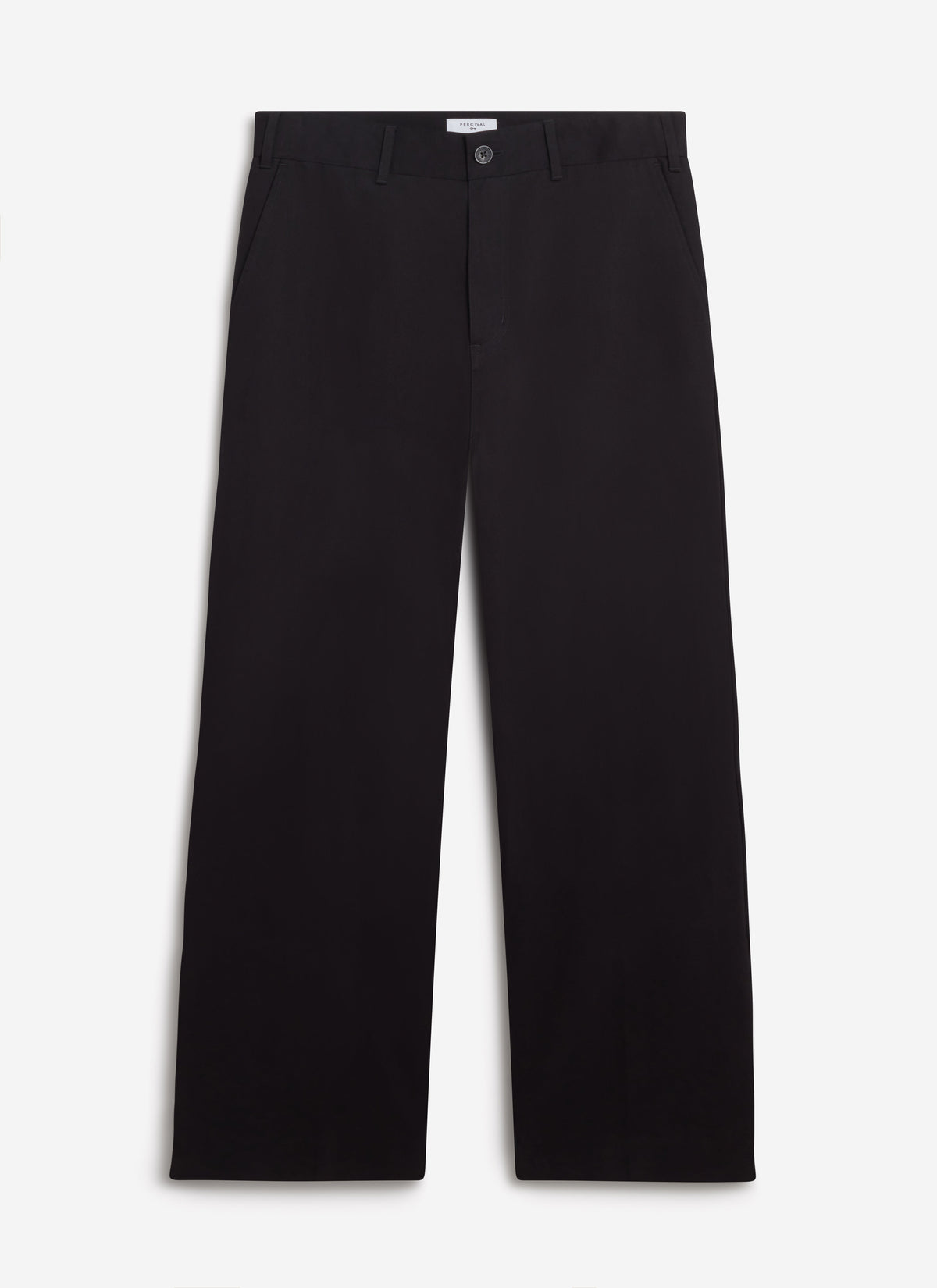 Men's Wide Leg Chino - Cotton - Black | Percival
