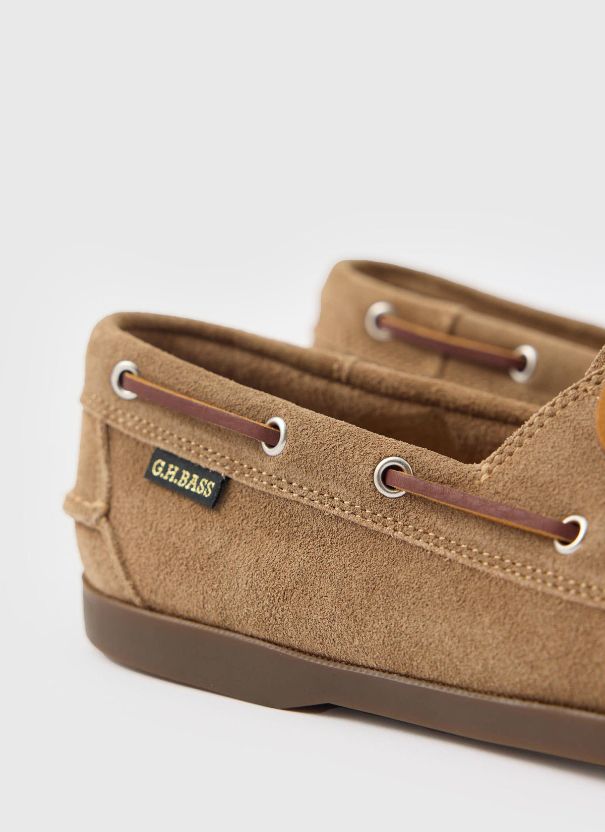 G.H.Bass - Jetty II Boater 2 Eye - Earth Suede | Percival