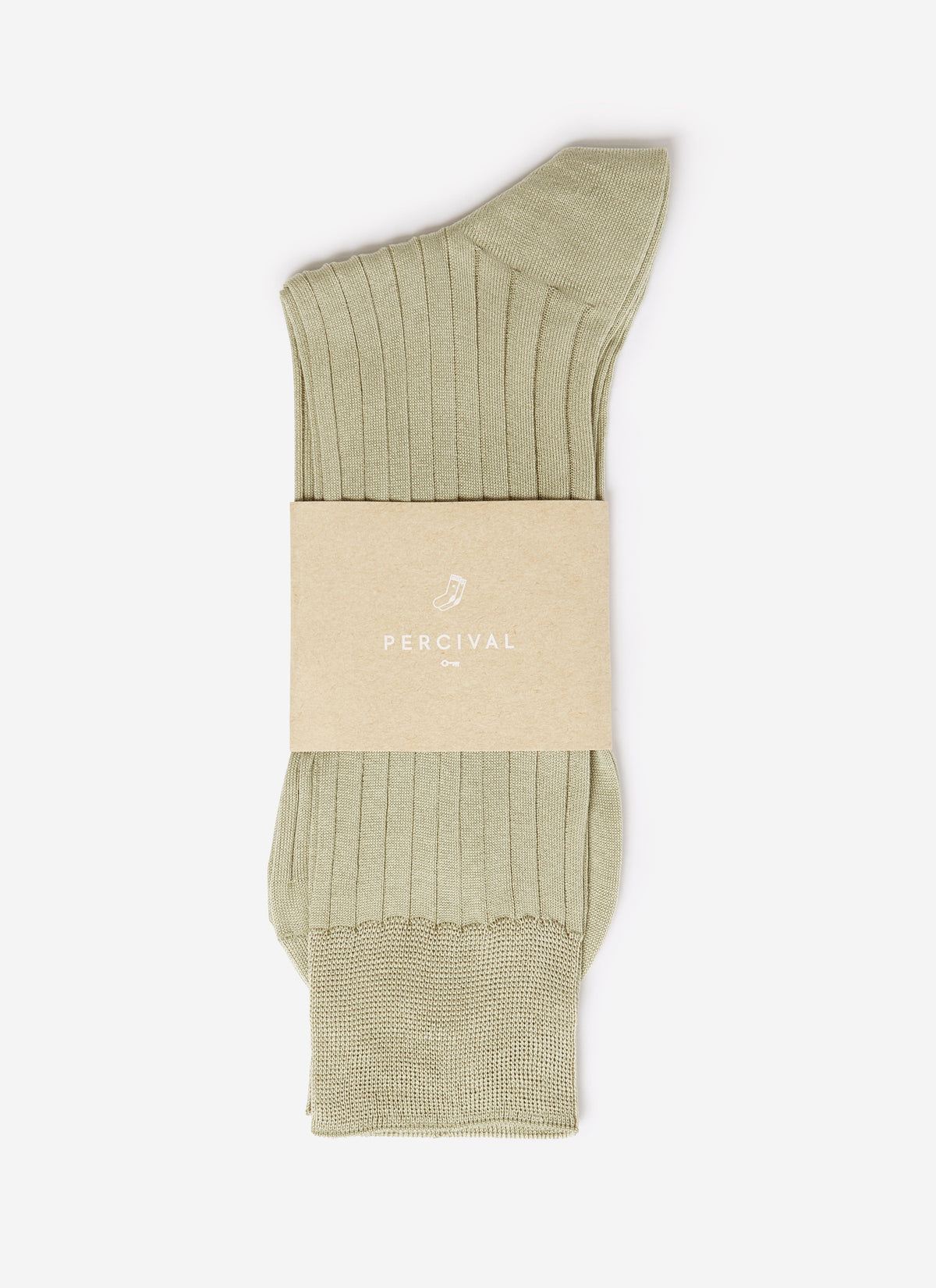 Loafer Dress Socks - Cotton - Sage | Percival