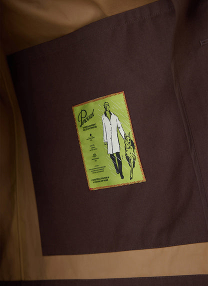 Men's Brown Short Trench Coat - Sherlock - Waterproof | Percival