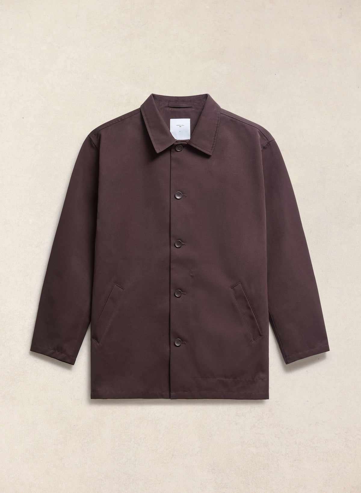 Men's Brown Short Trench Coat - Sherlock - Waterproof | Percival
