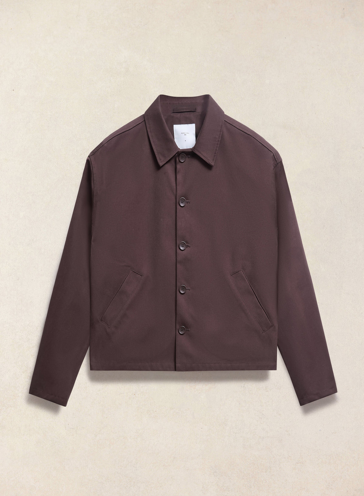 Men's Cropped Waterproof Trench Coat - Carter - Brown | Percival