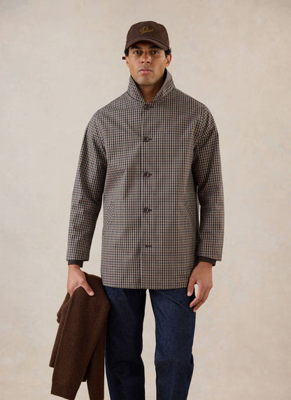 Men's Short Trench Coat - Sherlock - Watcher Check | Percival