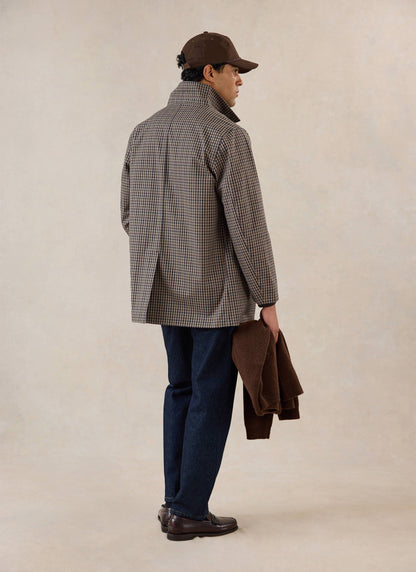 Men's Short Trench Coat - Sherlock - Watcher Check | Percival