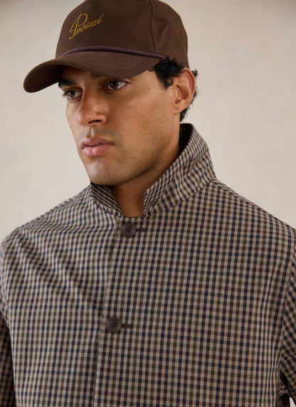 Men's Short Trench Coat - Sherlock - Watcher Check | Percival