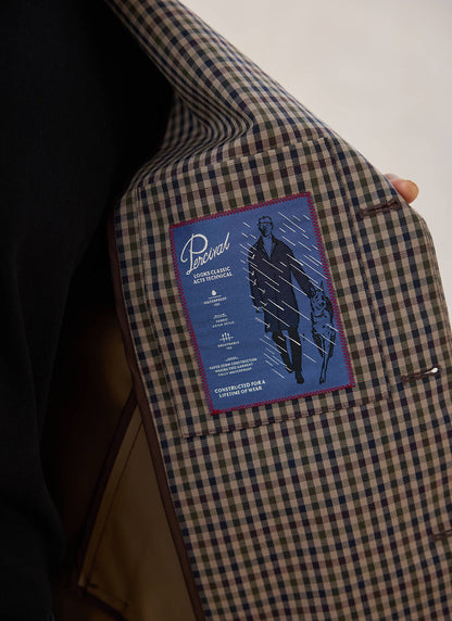 Men's Cropped Trench Coat - Waterproof - Watcher Check | Percival