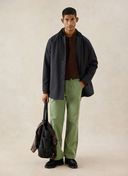 Men's Black Short Trench Coat - Sherlock - Waterproof | Percival