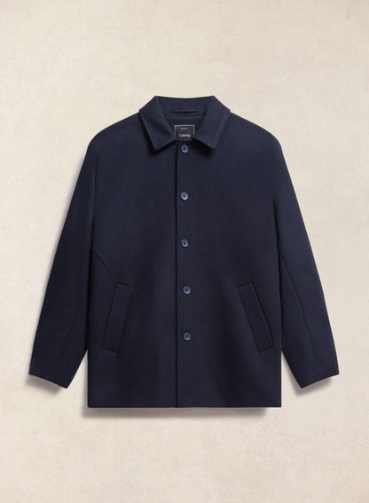 Men's Black Short Trench Coat - Sherlock - Waterproof | Percival