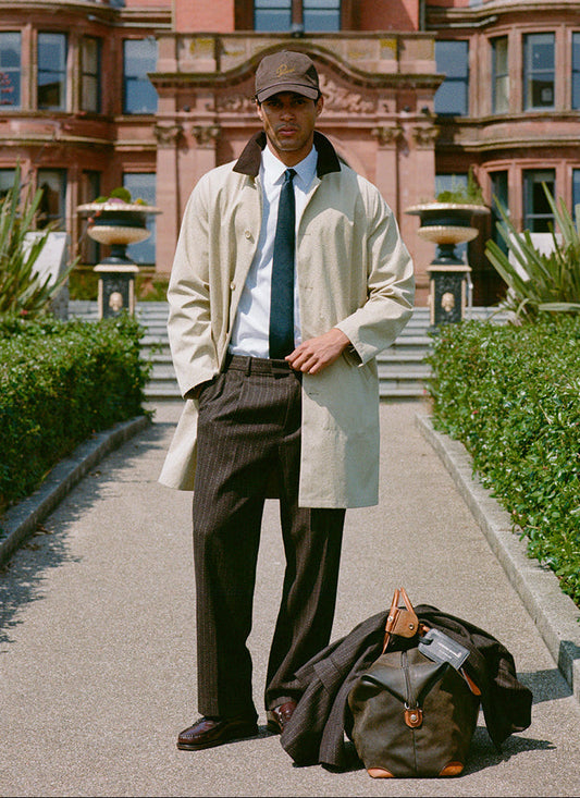 Men's Long Trench Coat - Wilson - Waterproof - Tan | Percival