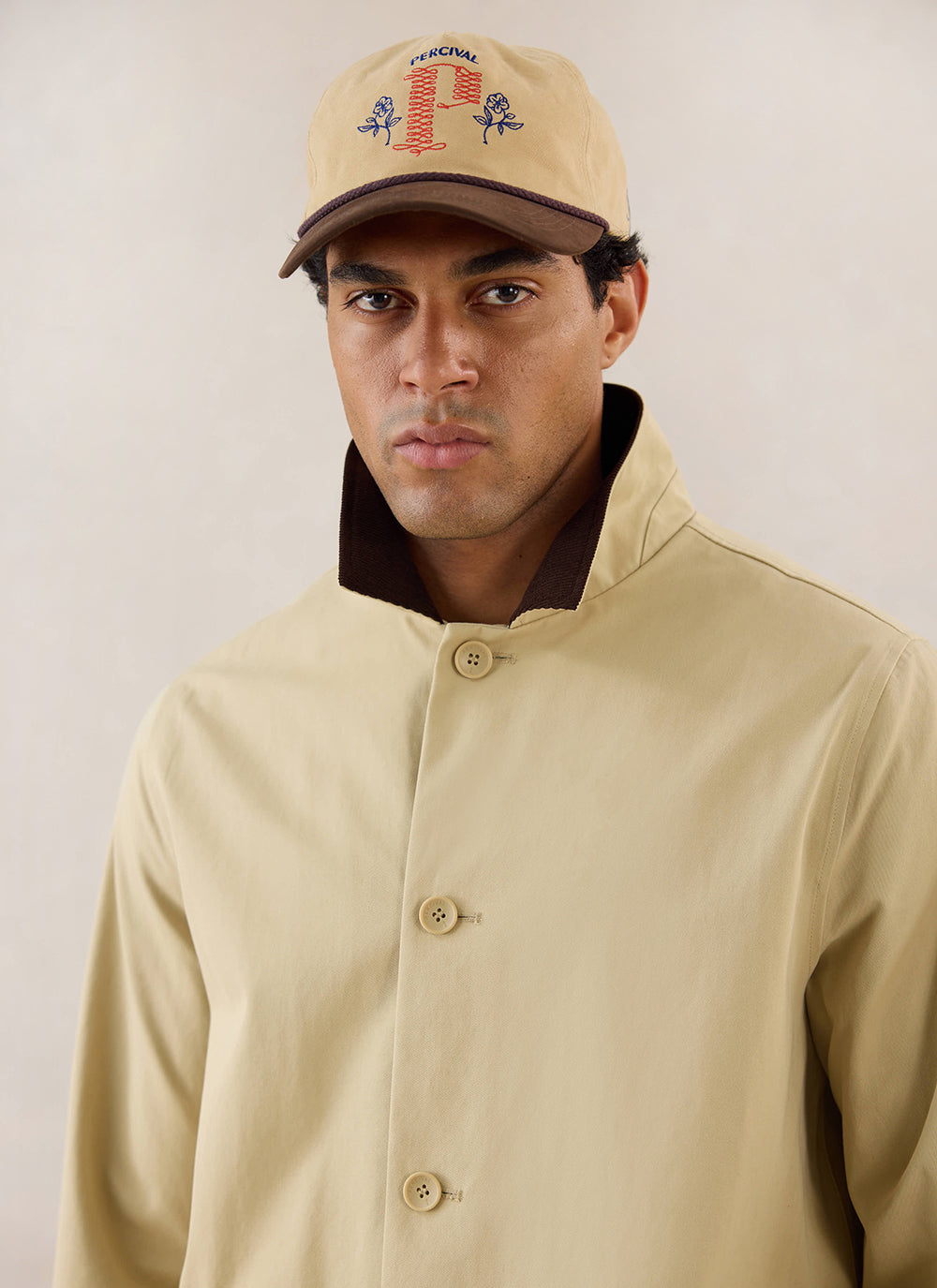 Men's Long Trench Coat - Wilson - Waterproof - Tan | Percival
