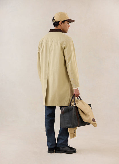 Men's Long Trench Coat - Wilson - Waterproof - Tan | Percival