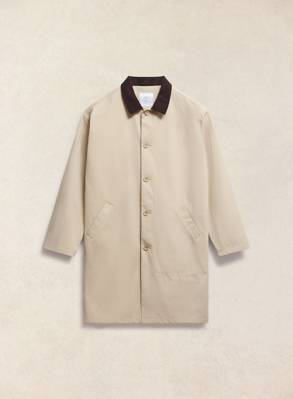 Men's Long Trench Coat - Wilson - Waterproof - Tan | Percival