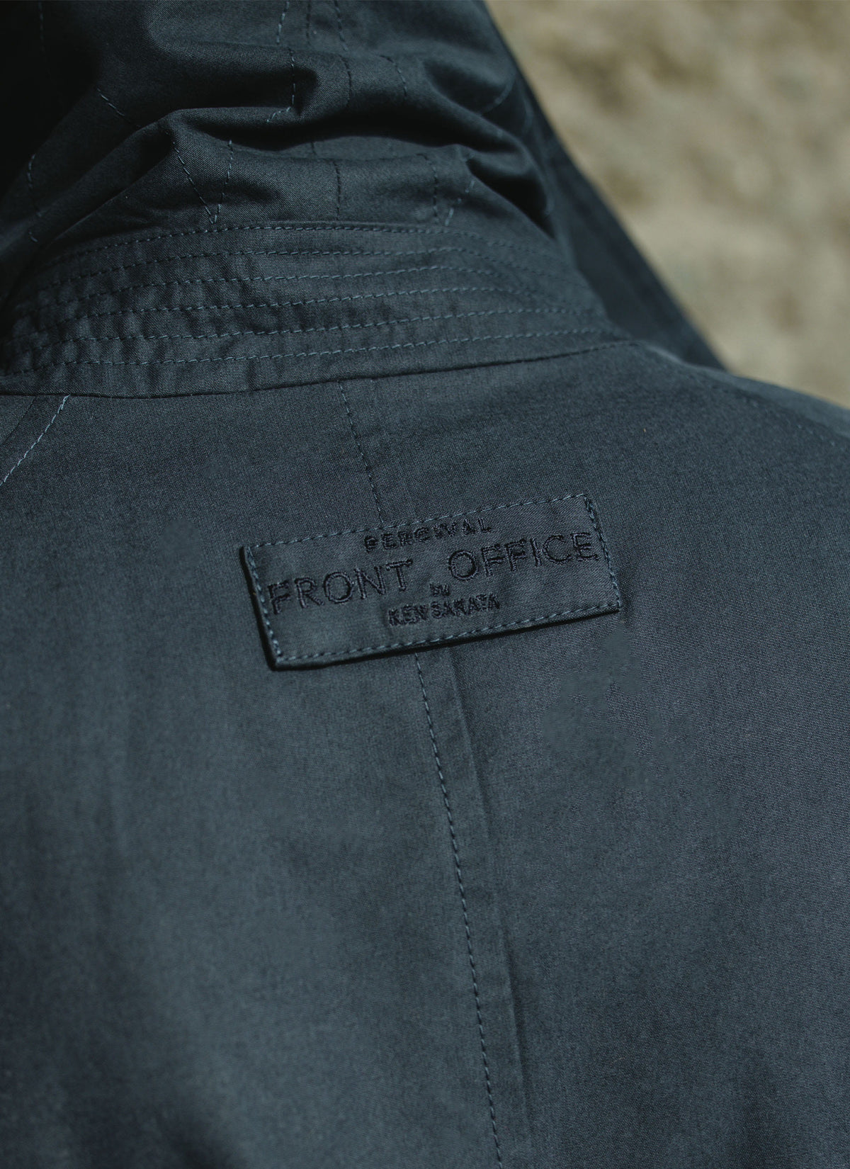 Men's Mac Trench Coat - Limited Edition Percival x Front Office - Navy | Percival