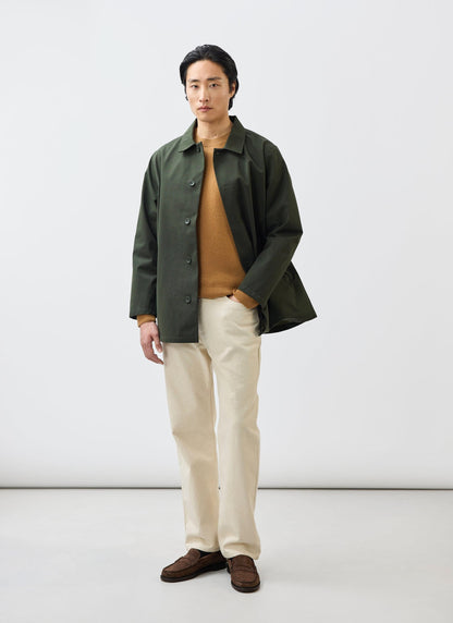 Men's Sherlock Short Trench Coat - Waterproof - Forest Green | Percival