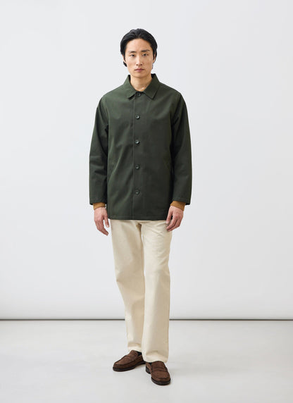 Men's Sherlock Short Trench Coat - Waterproof - Forest Green | Percival