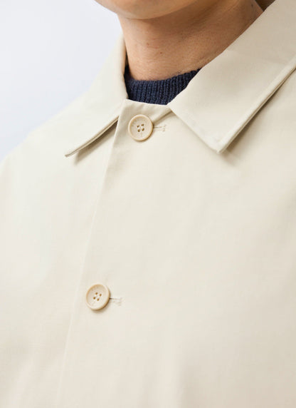 Men's Sherlock Short Trench Coat - Waterproof - Cream | Percival