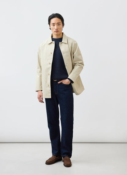 Men's Sherlock Short Trench Coat - Waterproof - Cream | Percival