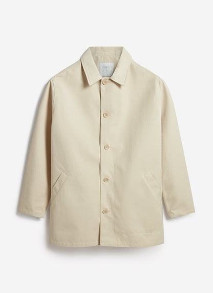 Men's Sherlock Short Trench Coat - Waterproof - Cream | Percival
