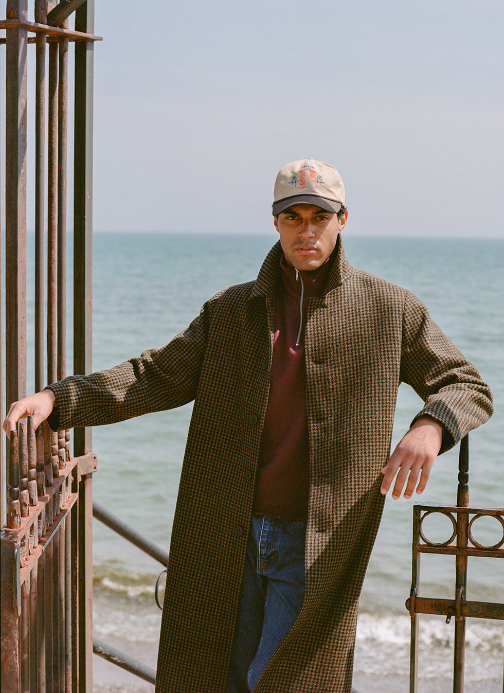 Men's Wool Minnesota Overcoat - Watcher Check | Percival