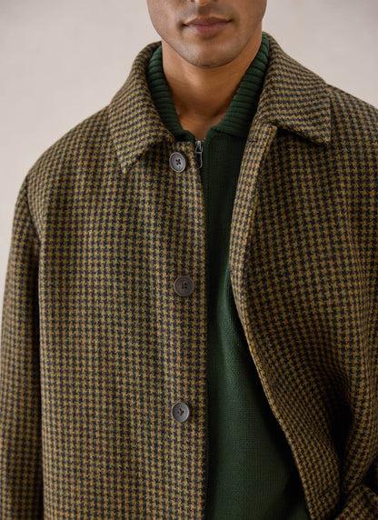 Men's Wool Minnesota Overcoat - Watcher Check | Percival