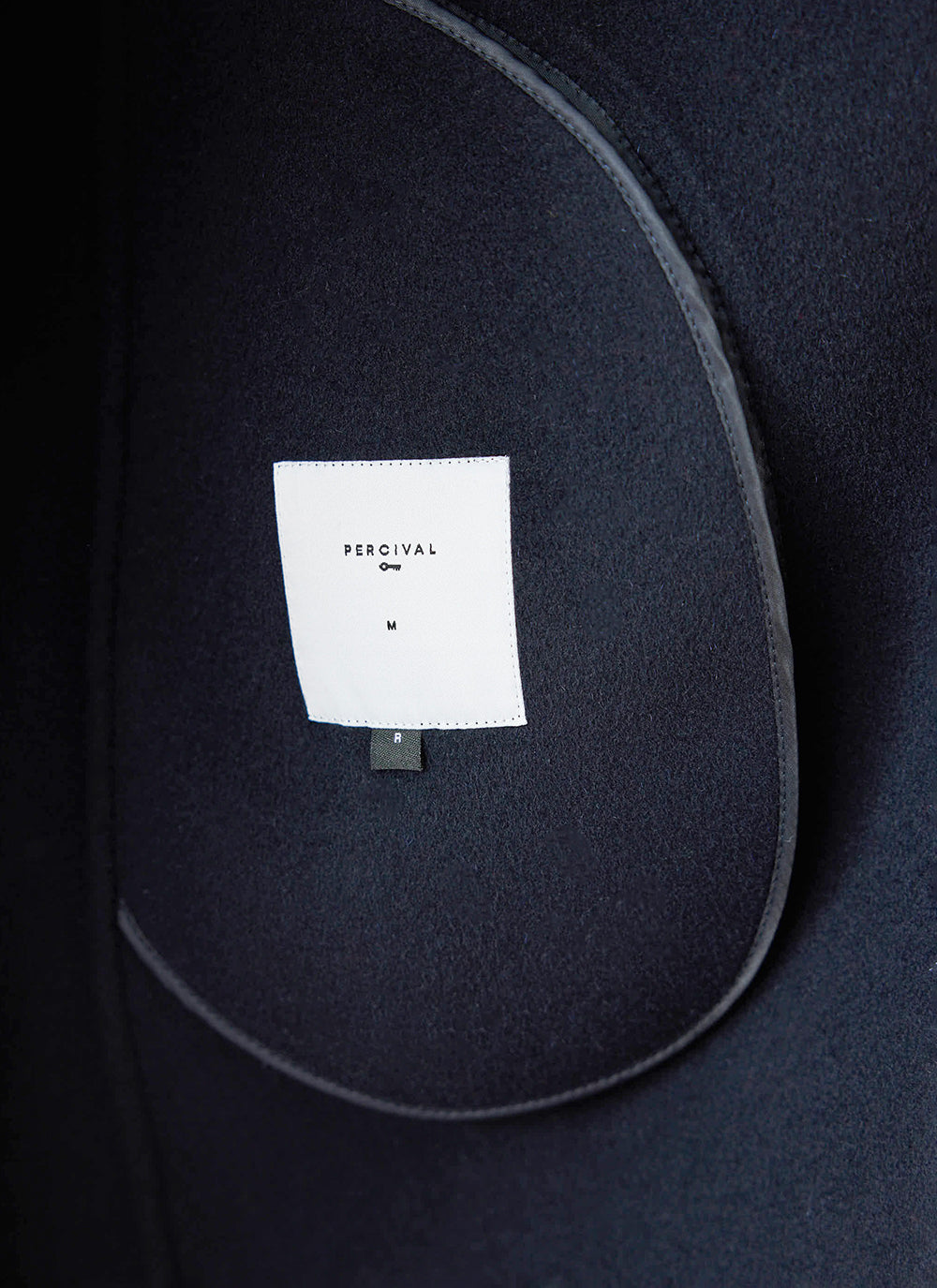 Men's Wool Overcoat - Minnesota - Navy Blue | Percival
