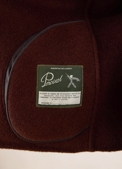 Minnesota Double-Faced Wool Overshirt - Brown Fleck | Percival
