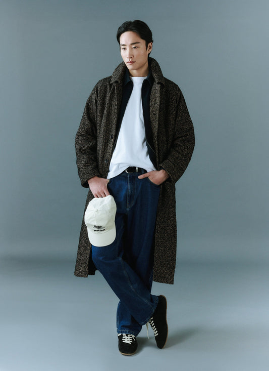Minnesota Overcoat - Long Twill Trench Coat - Oak | Percival
