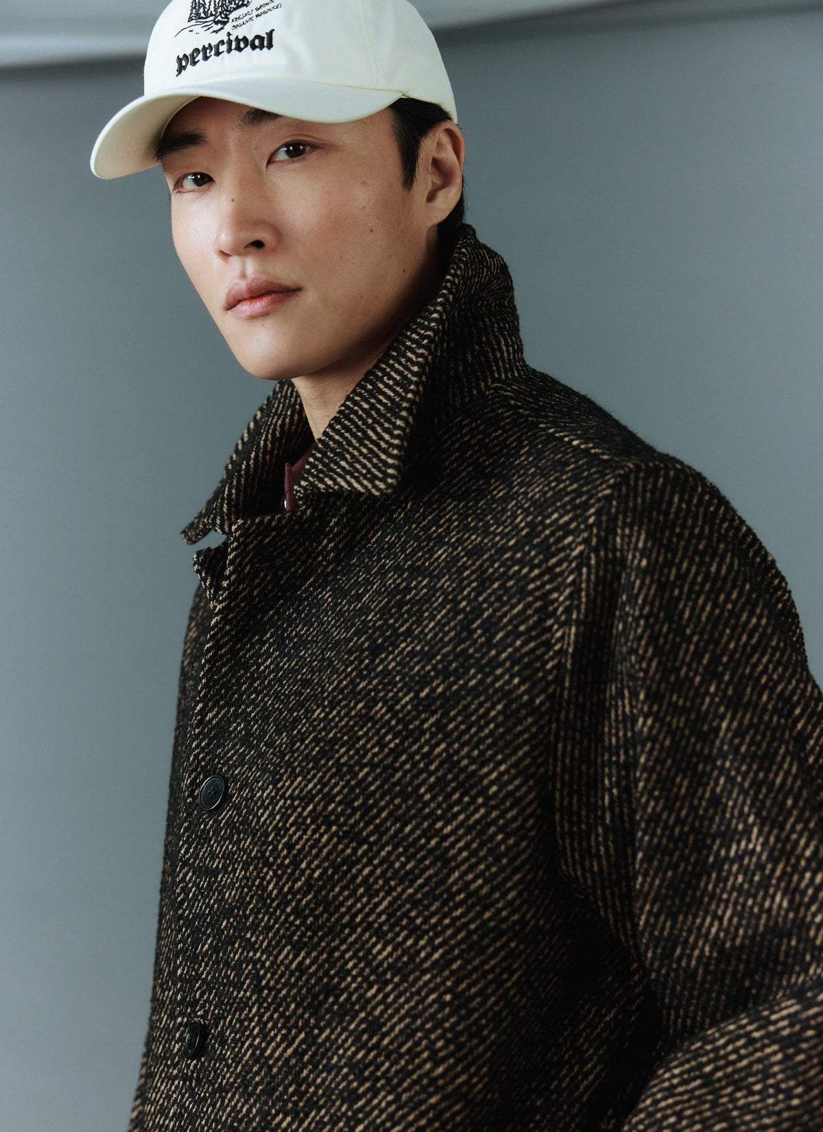 Minnesota Overcoat - Long Twill Trench Coat - Oak | Percival