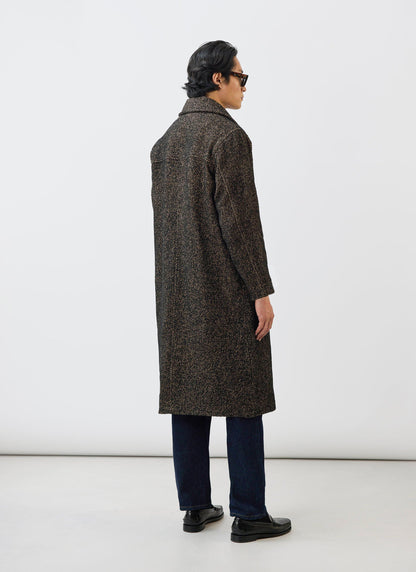 Minnesota Overcoat - Long Twill Trench Coat - Oak | Percival