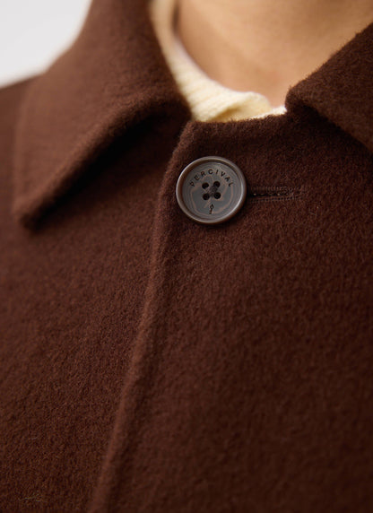Minnesota Overcoat - Wool - Espresso Brown | Percival