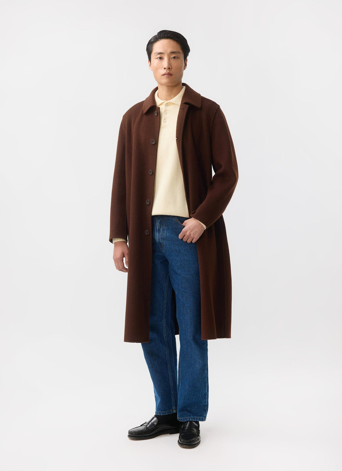 Minnesota Overcoat - Wool - Espresso Brown | Percival
