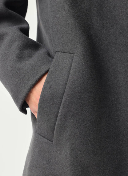 Peacoat - Melton Wool - Charcoal Grey | Percival