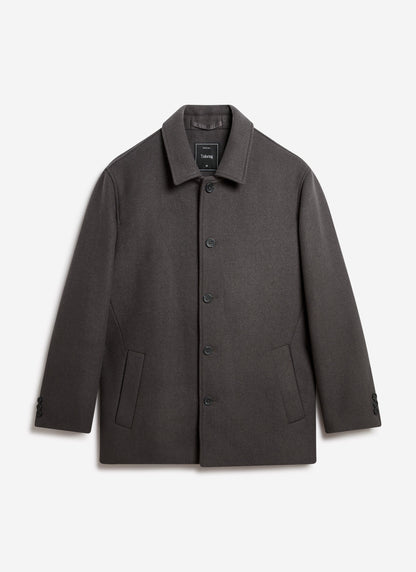 Peacoat - Melton Wool - Charcoal Grey | Percival
