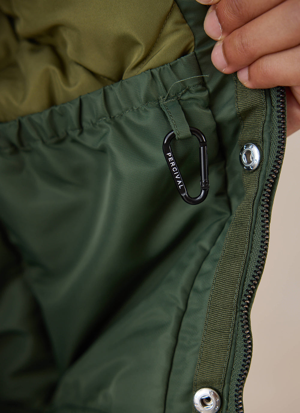 Men's Bomber Jacket - Nylon - Forest Green | Percival