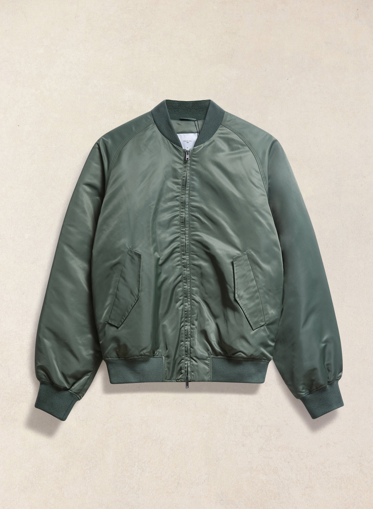 Men's Bomber Jacket - Nylon - Forest Green | Percival