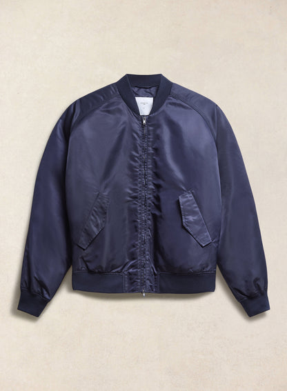 Men's Bomber Jacket - Nylon - Midnight Blue | Percival