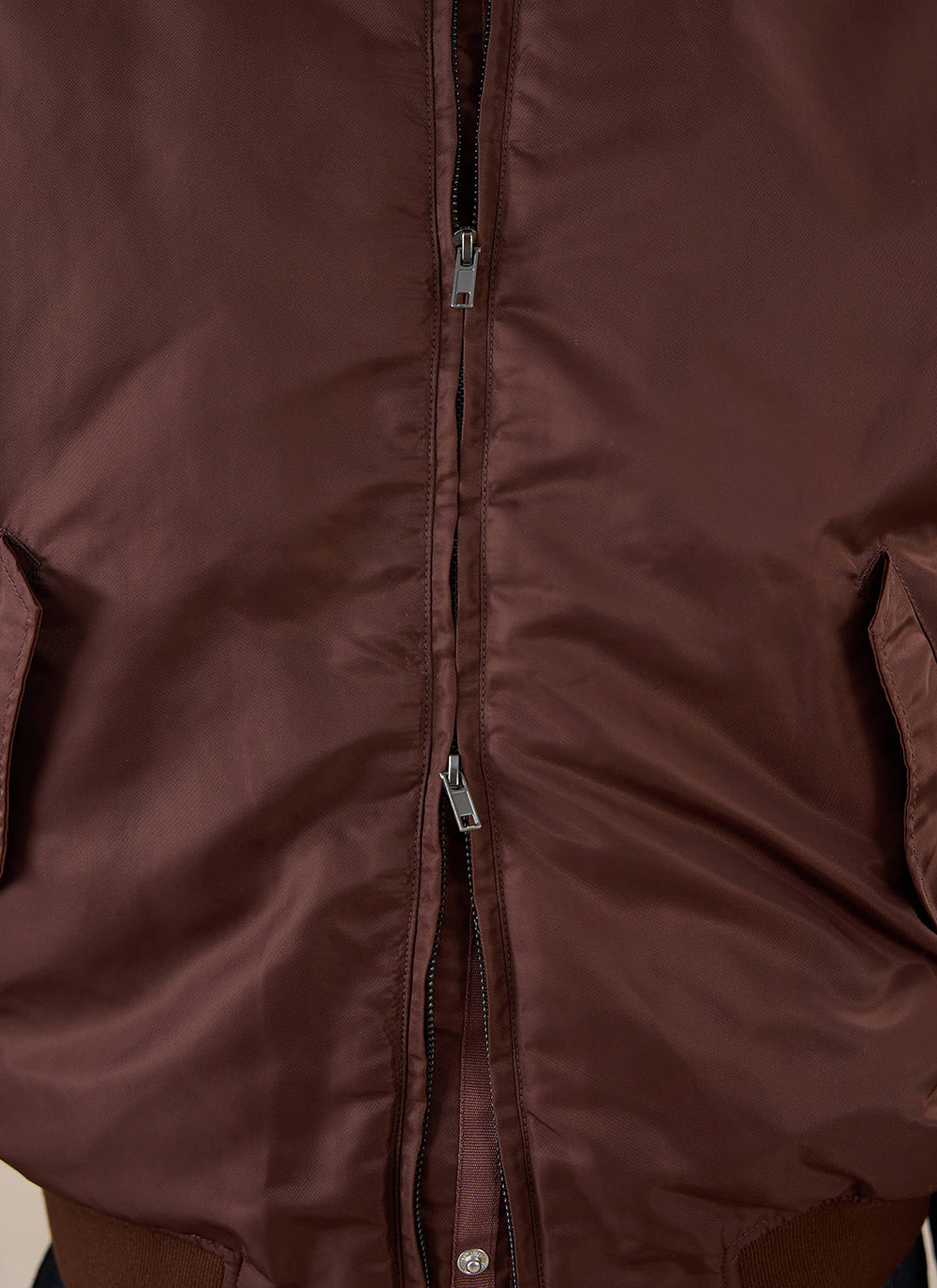 Men's Bomber Jacket - Nylon - Espresso Brown | Percival