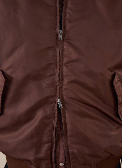 Men's Bomber Jacket - Nylon - Espresso Brown | Percival