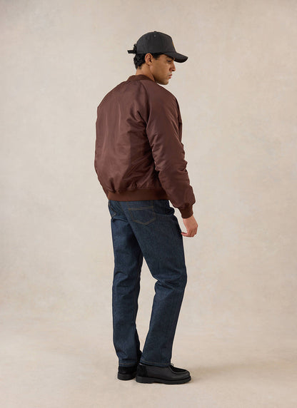 Men's Bomber Jacket - Nylon - Espresso Brown | Percival