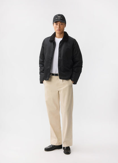 Doppio Bomber Jacket - Nylon - Black | Percival