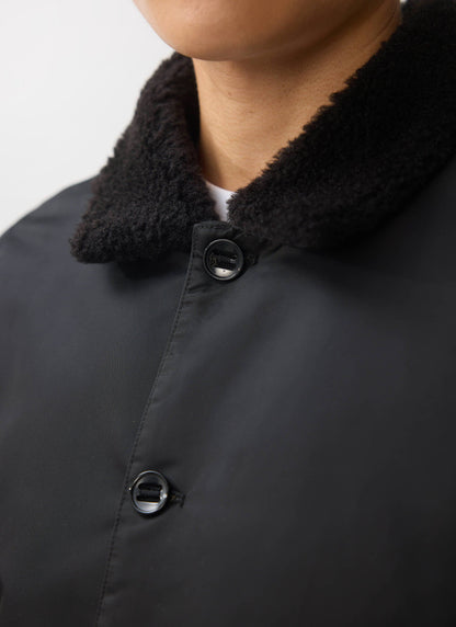 Doppio Bomber Jacket - Nylon - Black | Percival