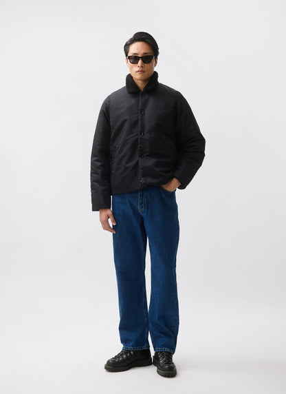 Doppio Bomber Jacket - Nylon - Black | Percival