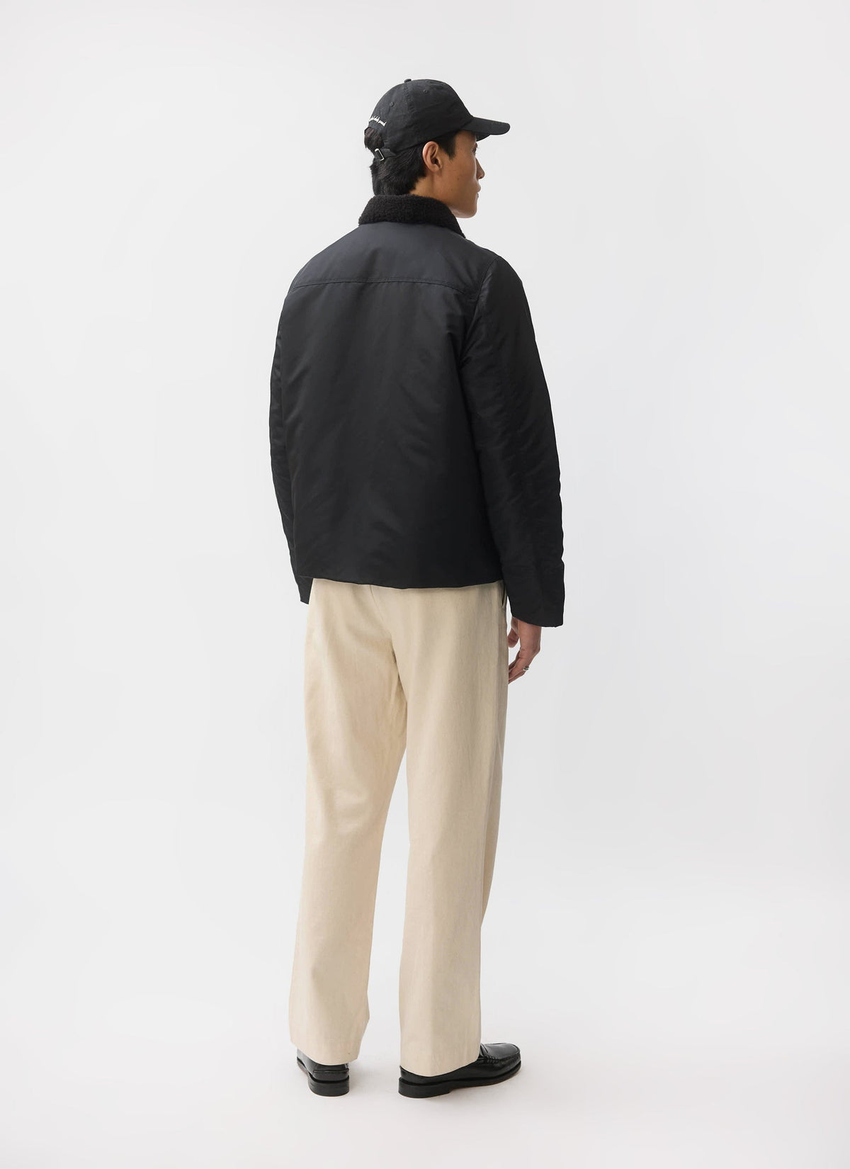 Doppio Bomber Jacket - Nylon - Black | Percival