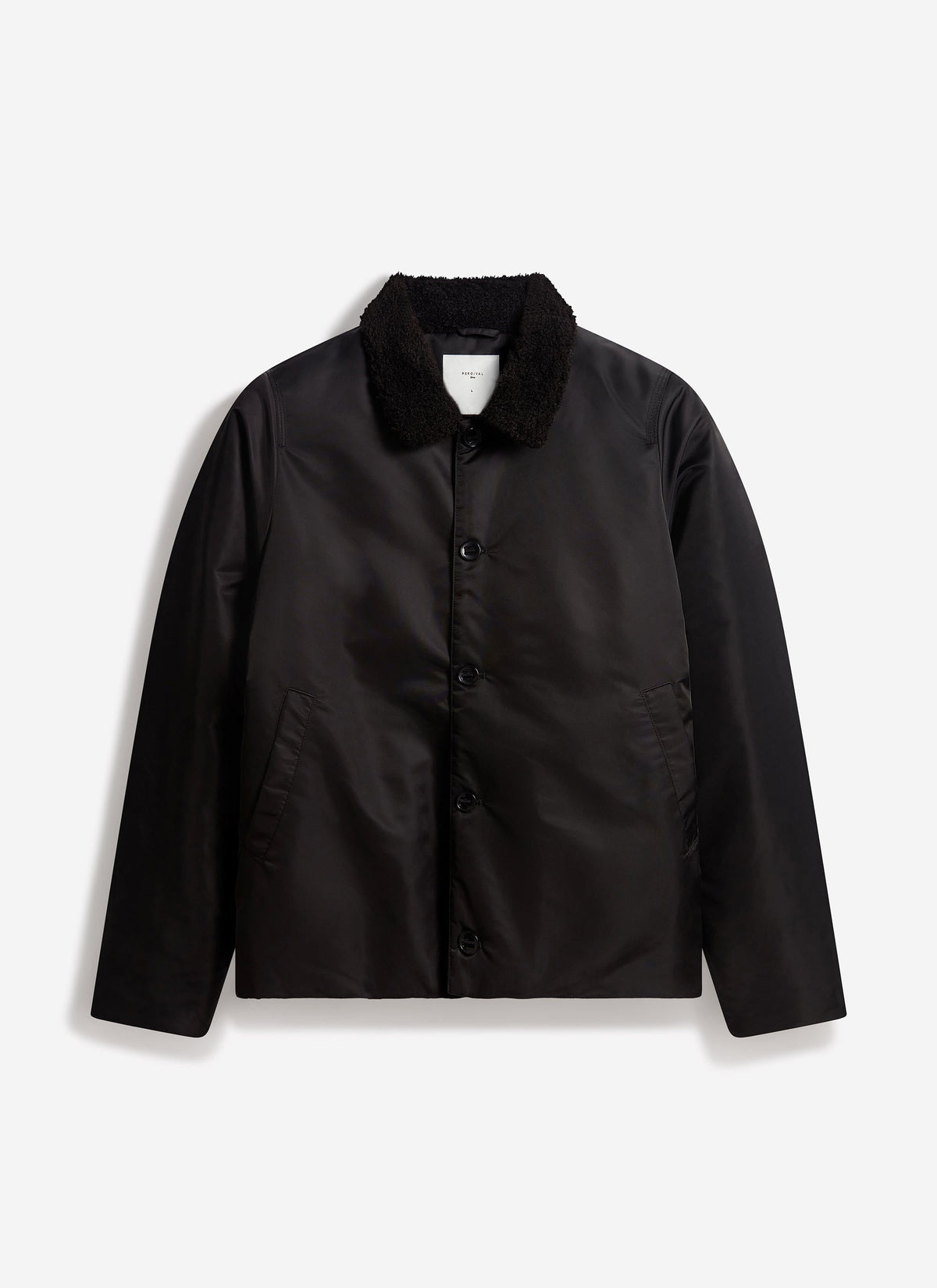 Doppio Bomber Jacket - Nylon - Black | Percival