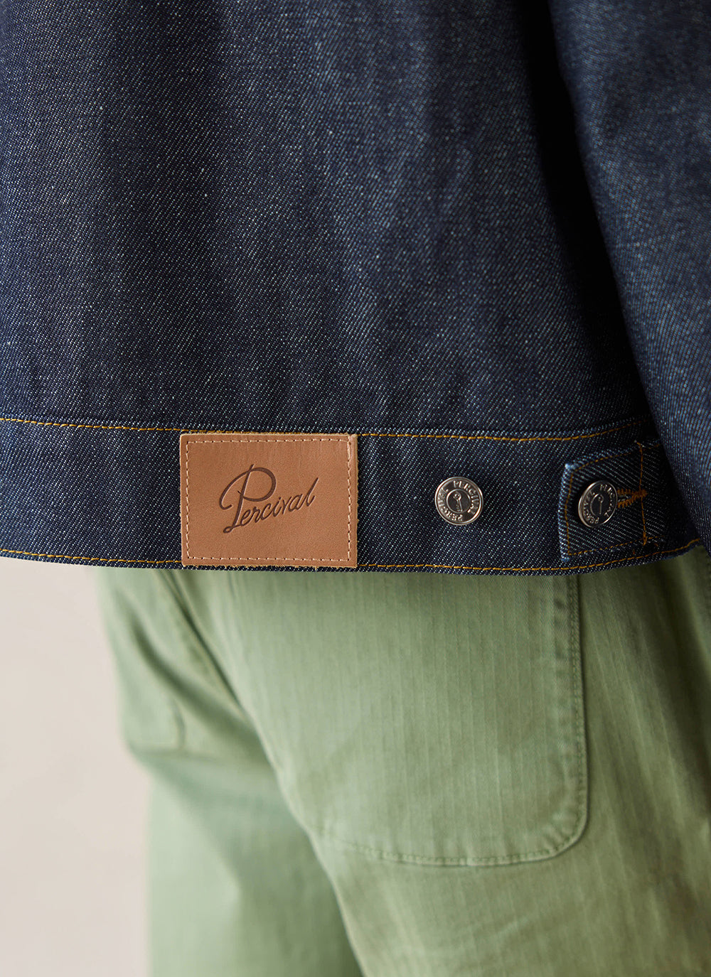 Men's Raw Denim Zip Jacket - Mackey - Indigo | Percival