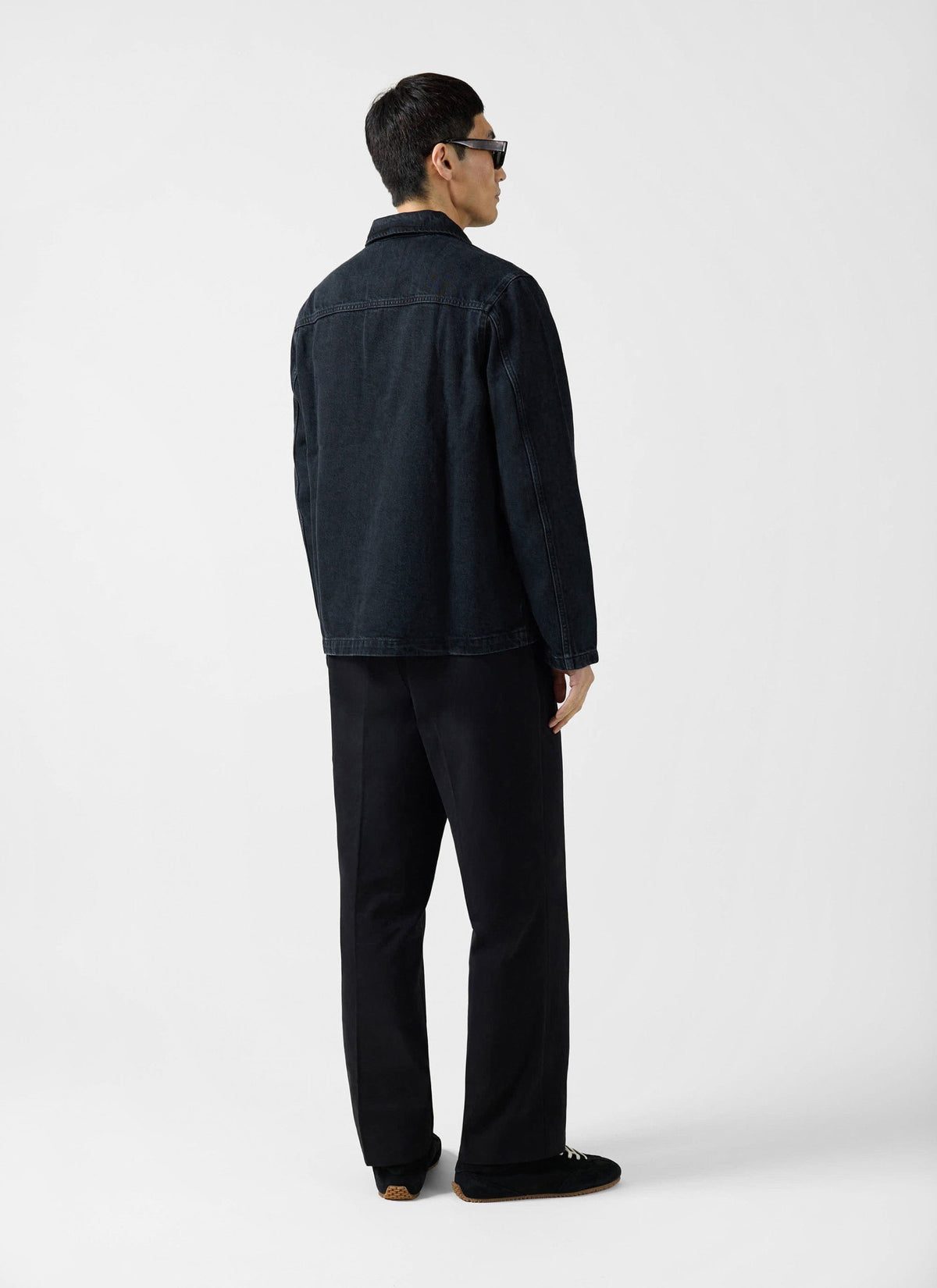 Men's Chore Jacket - Denim - Dark Indigo Blue | Percival