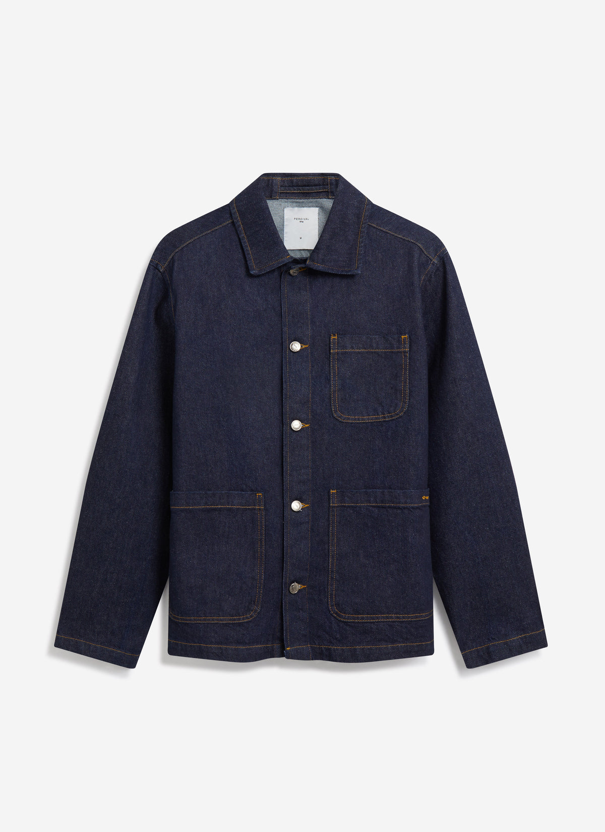Men's Chore Jacket - Denim - Dark Indigo Blue | Percival