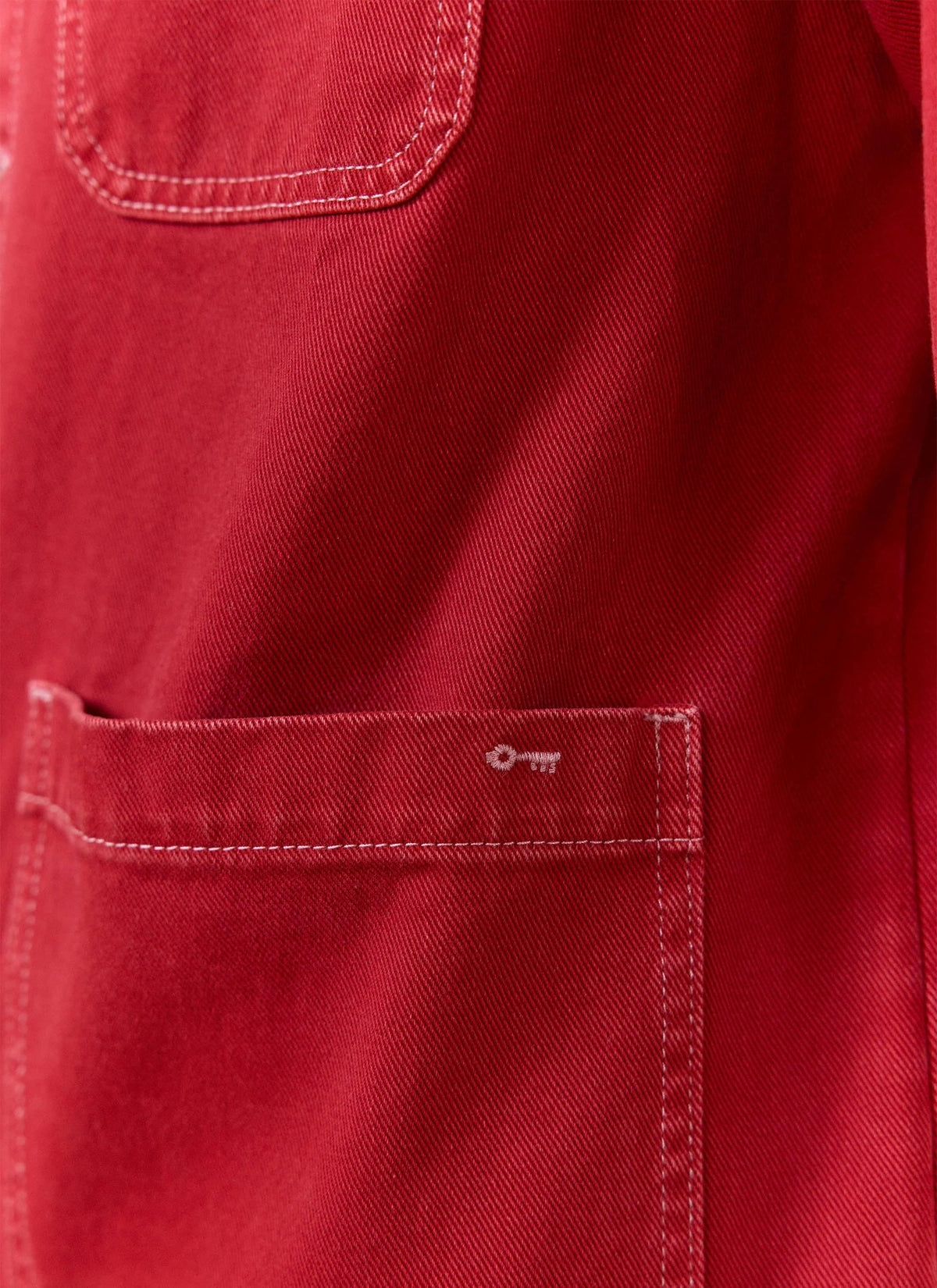 Men's Chore Jacket - Denim - Red | Percival